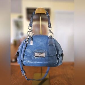 Coach blue satchel